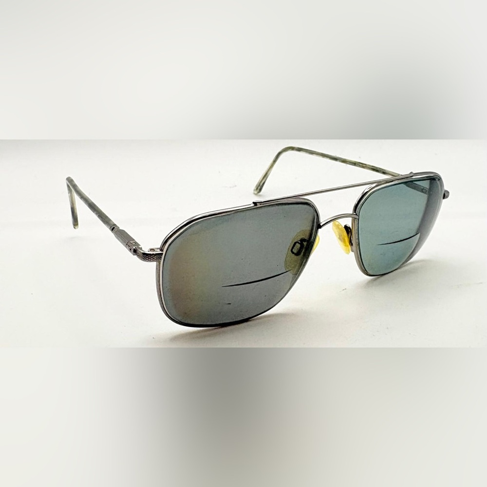 Vintage Chesterfield Gunmetal Pilot Metal Sunglasses Frames Only Italy